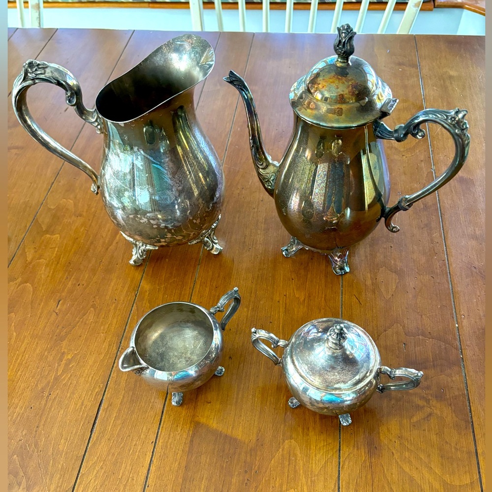 🌹Vintage International Silver Coffee Set